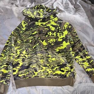 Under Armour Neon Camouflage Sweater Yellow Green